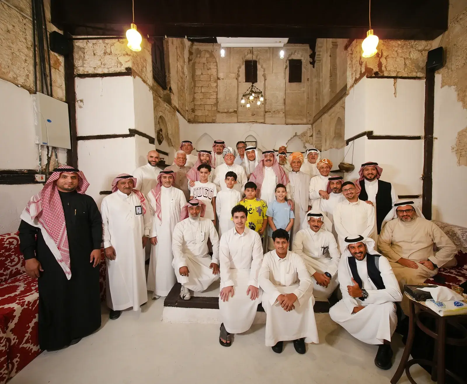 لقاء عائلي في بيت المتبولي، جدة التاريخية · A family gathering at Bayt Al-Matbouli, Historic Jeddah